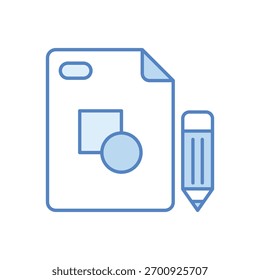 Desenho Formas Ícone do vetor ilustração de stock