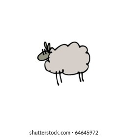 drawing of a sheep