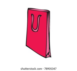 Drawing of shopping bag