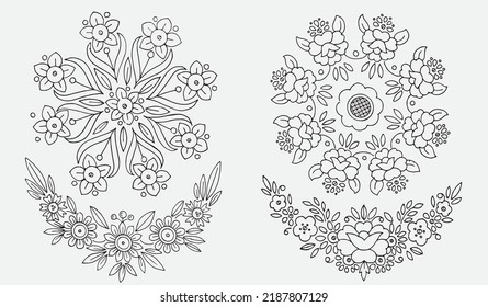 drawing Sketch Flower illustration  vector design