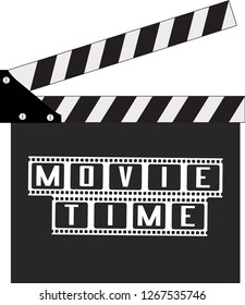 
Drawing of a Slate. Clapperboard. Movie time.