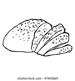 Similar Images, Stock Photos & Vectors of drawing of a loaf of bread