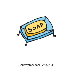Drawing of a soap dish
