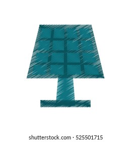 drawing solar panel energy ecological clean
