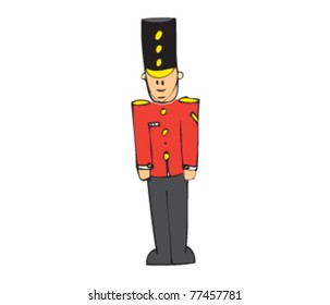 Drawing of a soldier