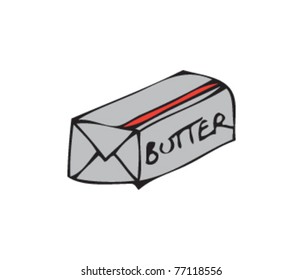 Drawing of some butter