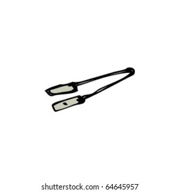 drawing of some tongs