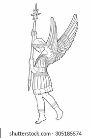 Easy Saint Michael Drawing - Icon Patterns : Download the psd vector ...