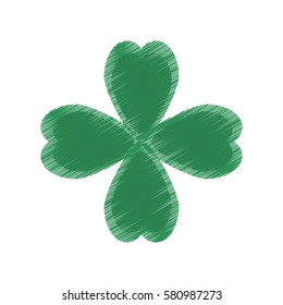 drawing st patricks day clover symbol vector illustration eps 10