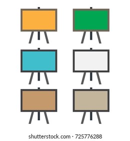 Drawing stand icons. Vector. Illustration. 