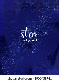 Drawing starry sky vector illustration background material