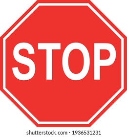 Drawing of a stop sign