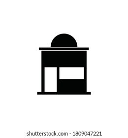 Drawing Store icon on white background .Vector illustration.