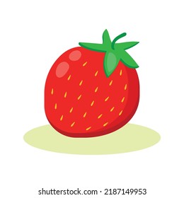 Drawing of strawberries on a white background. Vector