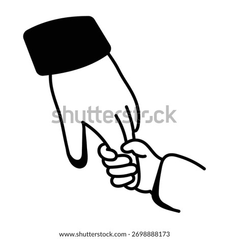 A drawing style icon depicting dad