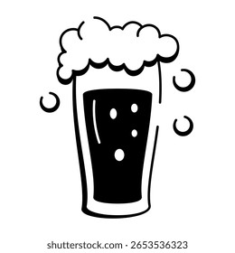 Ein Symbol im Zeichenstil, das den Pub Pint darstellt
