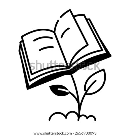 A drawing style icon depicting wisdom
