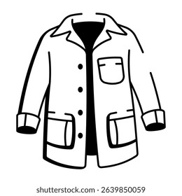 A drawing style icon of hunter jacket
