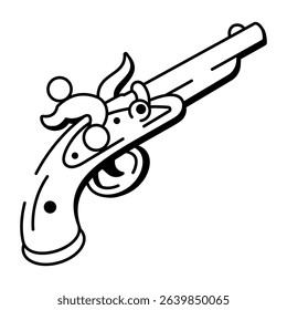 A drawing style icon of pouch
