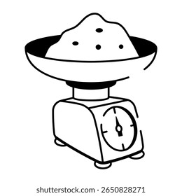 A drawing style icon representing a clay scale
