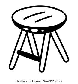 Um ícone de estilo de desenho representando a tabela dobrável
