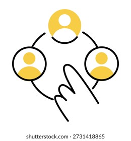 A drawing style icon representing secure mail
