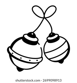 A drawing style icon showing decorations