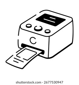 Ein Zeichenformatsymbol, das einen intelligenten Drucker anzeigt
