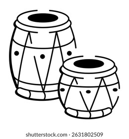 Um ícone de estilo de desenho da tabela
