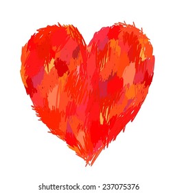 Drawing - stylized heart