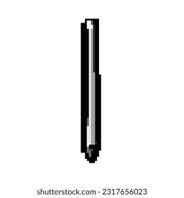 dibujar stylus pen juego píxel arte vector retro. lápiz de lápiz de lápiz de lápiz de lápiz de dibujo gráfico táctil. ilustración vintage antigua
