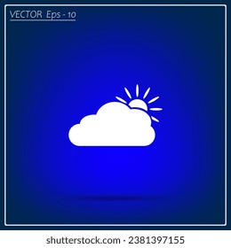 Drawing of a sun and cloud