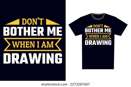 Vector de plantilla de diseño de camiseta de dibujo
