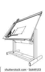 Drawing Table Vector 03