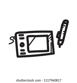 drawing tablet design stuff doodle sketch icon illustration
