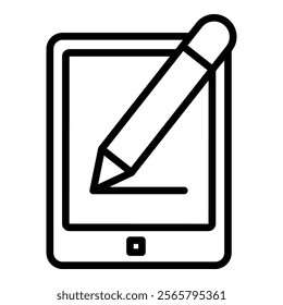 Drawing Tablet Icon Element For Design