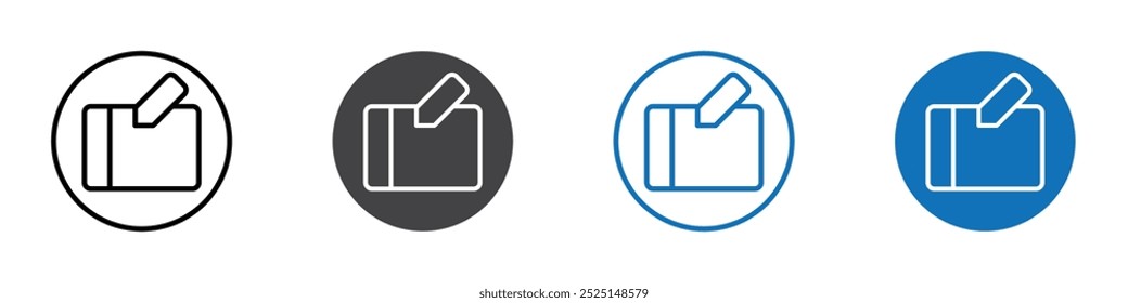 Drawing tablet icon Isolated on white background vector set