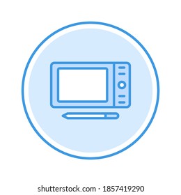 drawing tablet icon vector