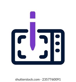 drawing tablet icon. vector icon for your website, mobile, presentation, and logo design.