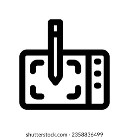 drawing tablet icon. vector icon for your website, mobile, presentation, and logo design.