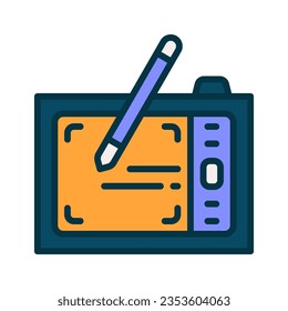 drawing tablet icon for your website, mobile, presentation, and logo design.