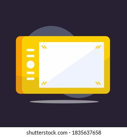Drawing tablet pro flat icon. Icon ready to use for website, mobile app, presentation and any other projects.