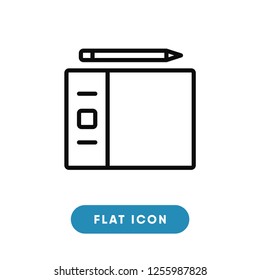 Drawing tablet vector icon