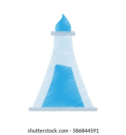 drawing test tube laboratory research vector illustration eps 10