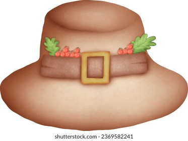 Drawing Thanksgiving hat to Vector