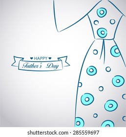 Drawing of a tie for Father's Day