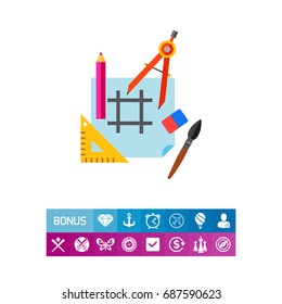Drawing tools icon