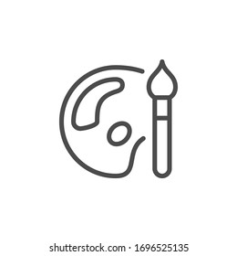 Drawing tools line outline icon