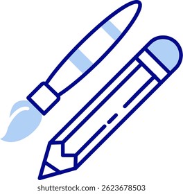 Drawing tools Line vector Icon Design