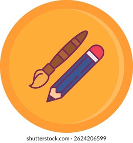 Herramientas de dibujo Line Vector Icon Design